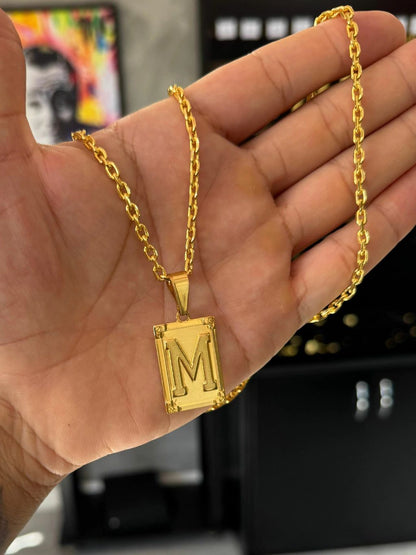 Combo Cadena Forcet 3mm + Dije De Inicial + Pulsera De Regalo 🎁